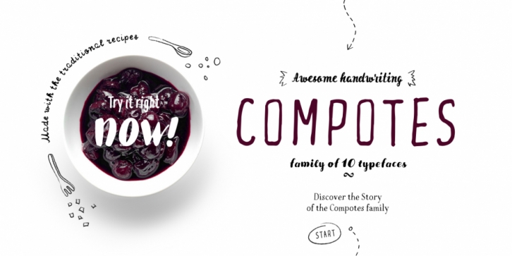 Compotes font preview