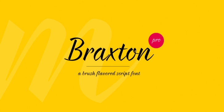 Braxton font preview