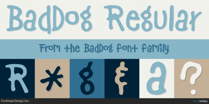BadDog font preview