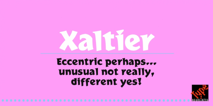 Xaltier font preview