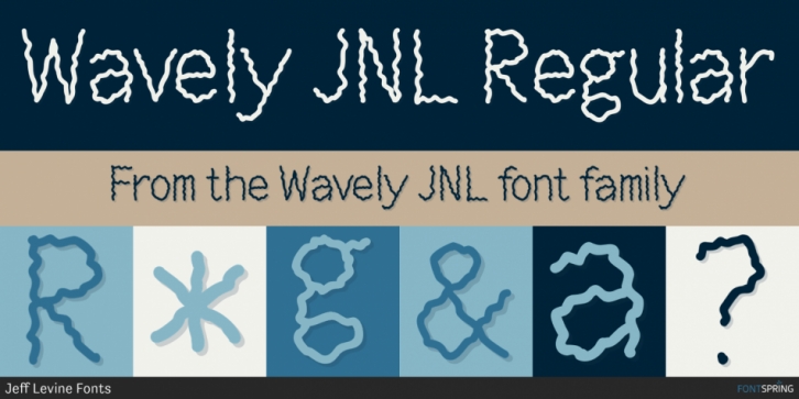 Wavely JNL font preview
