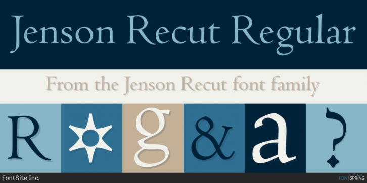Jenson Recut font preview