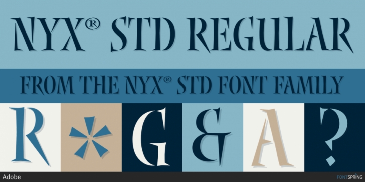 Nyx Std font preview