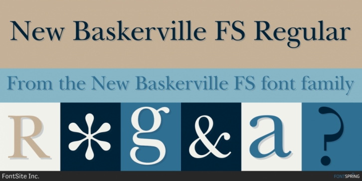 New Baskerville FS font preview