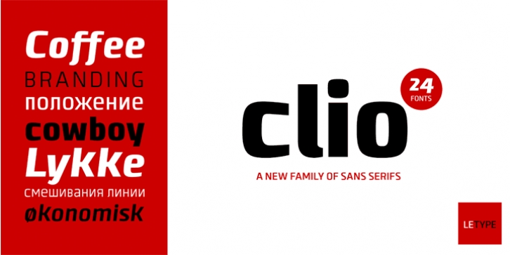 Clio font preview