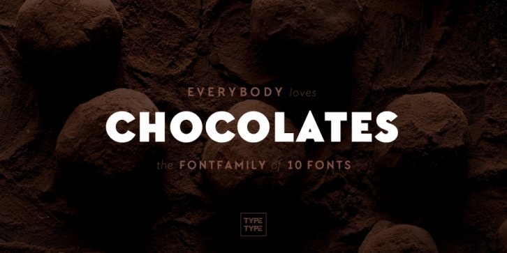 TT Chocolates font preview