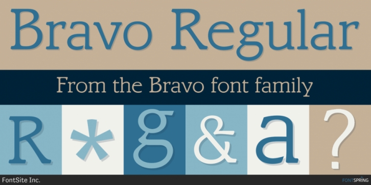 Bravo font preview