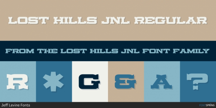 Lost Hills JNL font preview