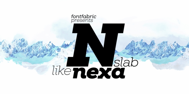 Nexa Slab font preview