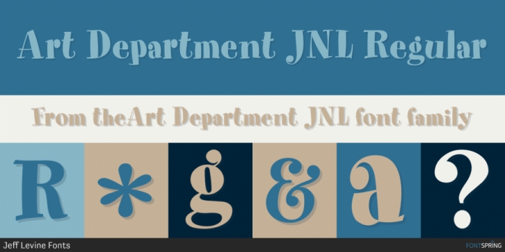 Art Department JNL font preview