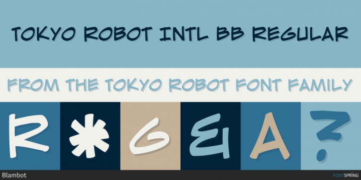 Tokyo Robot font preview