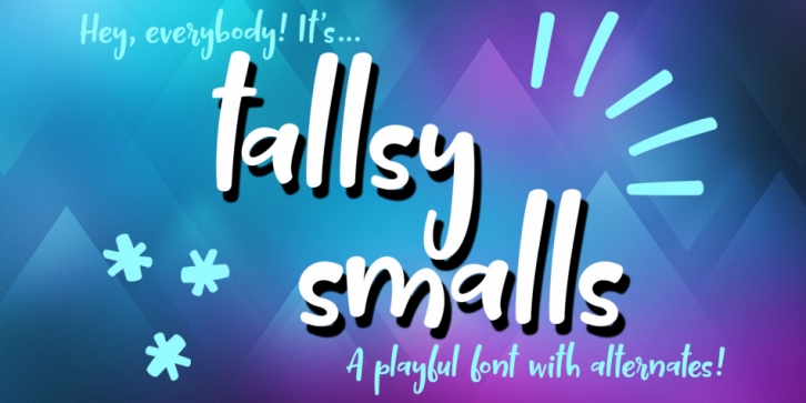 Tallsy Smalls font preview
