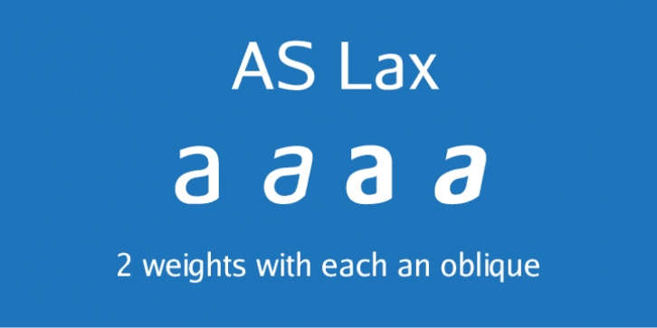AS Lax font preview