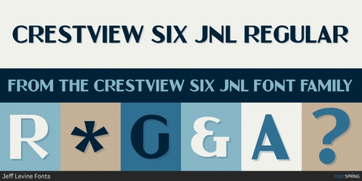 Crestview Six JNL font preview