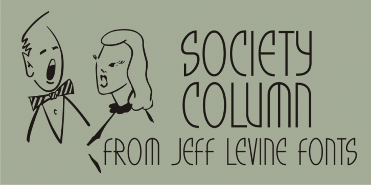 Society Column JNL font preview