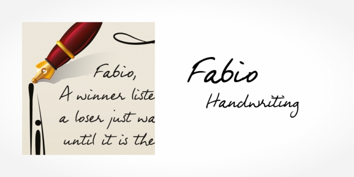 Fabio Handwriting font preview