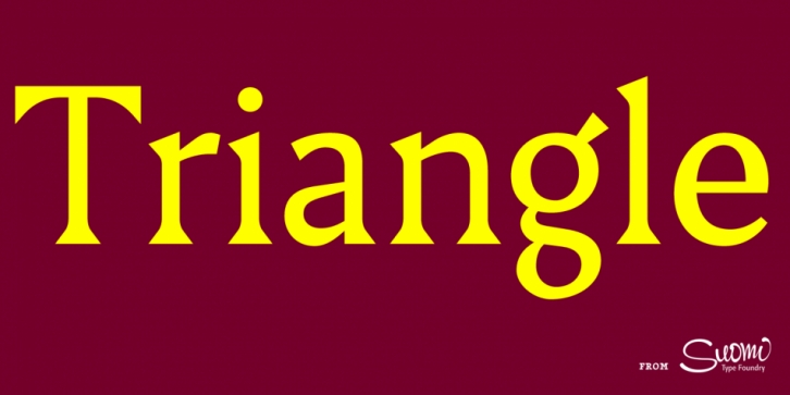 Triangle font preview
