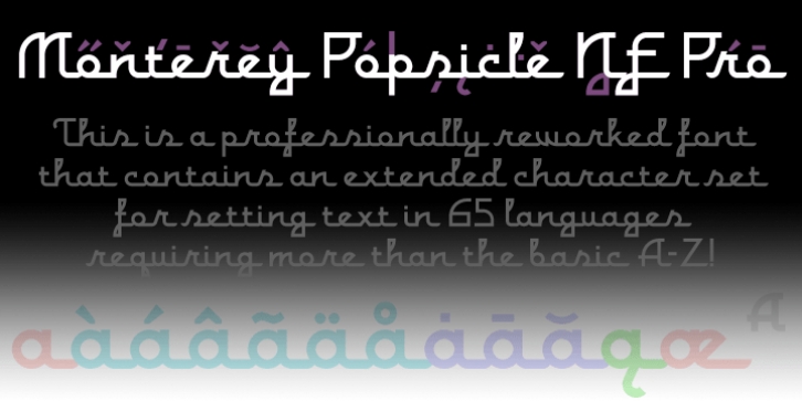 Monterey Popsicle NF Pro font preview