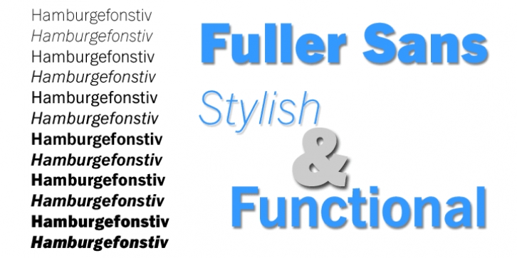 FullerSansDT font preview
