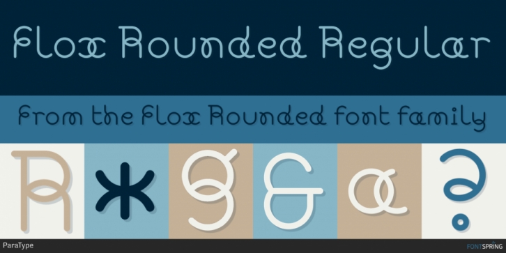 Flox Rounded font preview