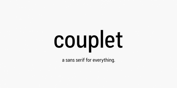 Couplet CF font preview