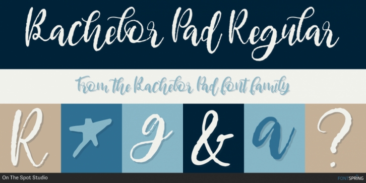 Bachelor Pad font preview