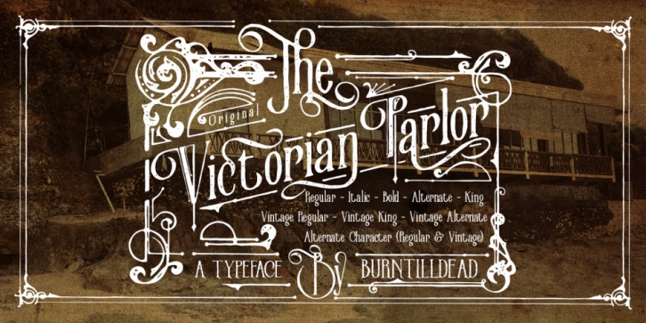 Victorian Parlor font preview