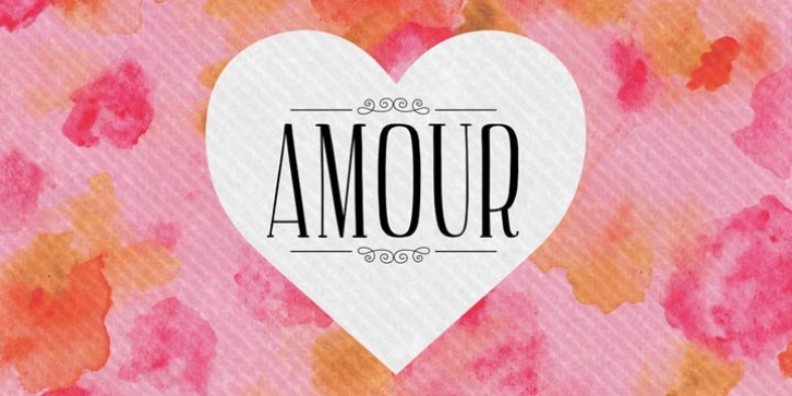 AMOUR font preview