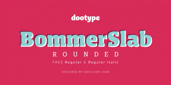 Bommer Slab Rounded font preview