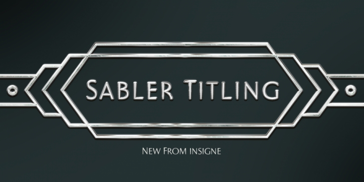 Sabler Titling Condensed font preview
