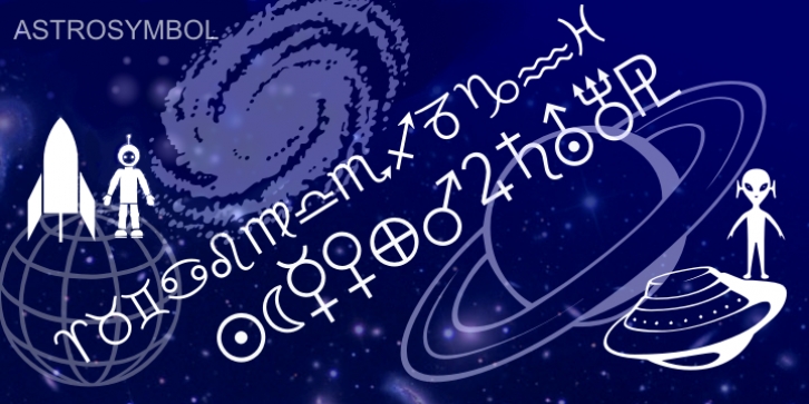 Astrosym font preview