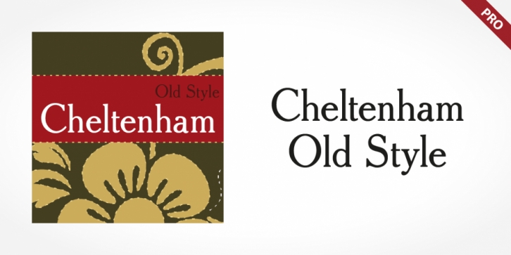 Cheltenham Old Style Pro font preview