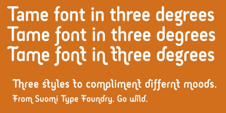 Tame font preview