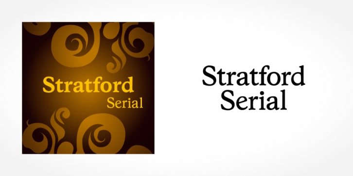 Stratford Serial font preview
