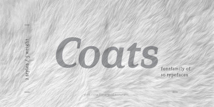 Coats font preview