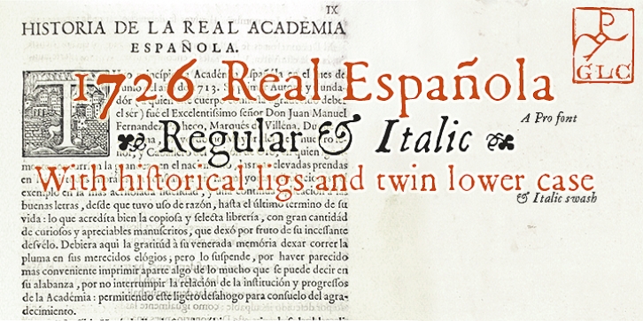 1726 Real Espanola font preview