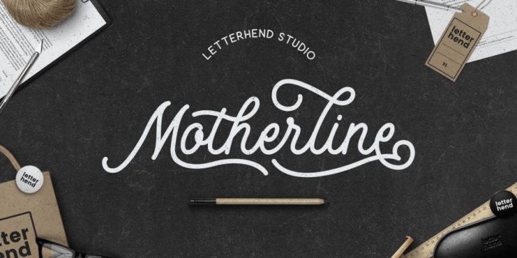 Motherline font preview