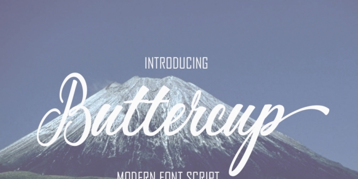 Buttercup Script font preview