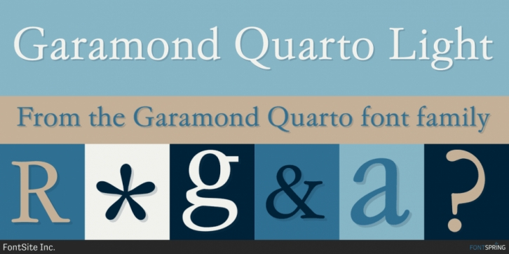 Garamond Quarto font preview
