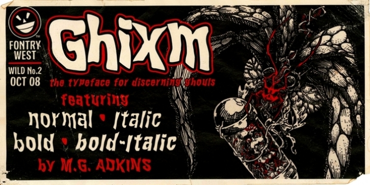 WILD2 Ghixm font preview
