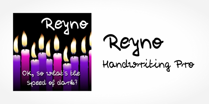 Reyno Handwriting Pro font preview