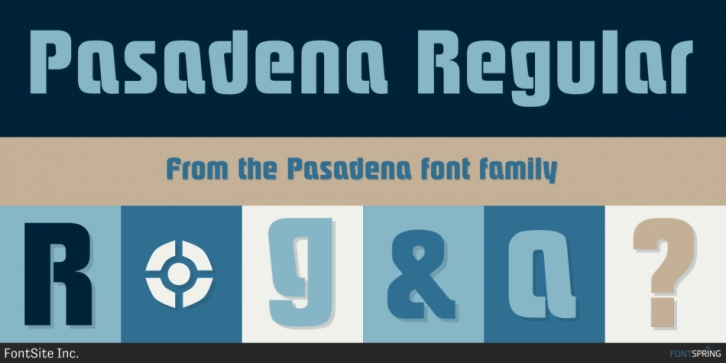 Pasadena font preview