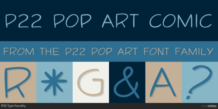 P22 Pop Art font preview