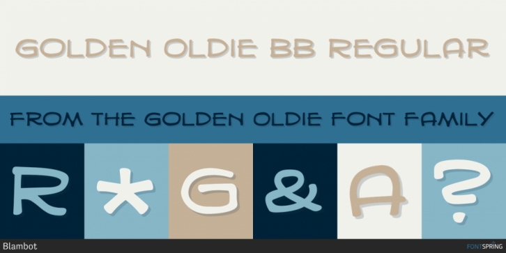Golden Oldie font preview