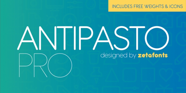 Antipasto font preview