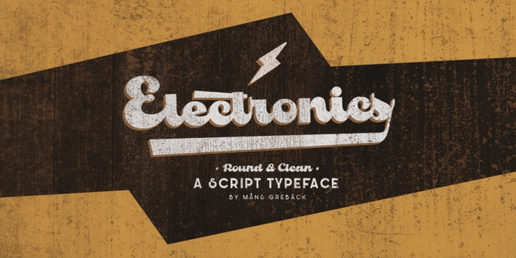 Electronics font preview