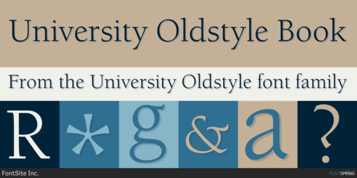 University Oldstyle font preview