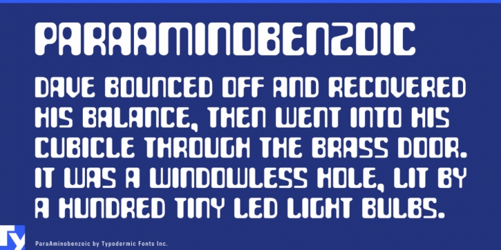 ParaAminobenzoic font preview