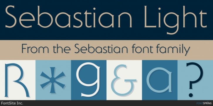 Sebastian font preview