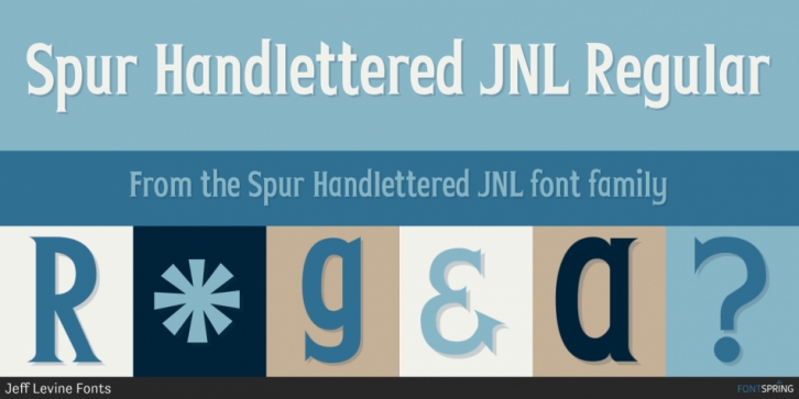 Spur Handlettered JNL font preview